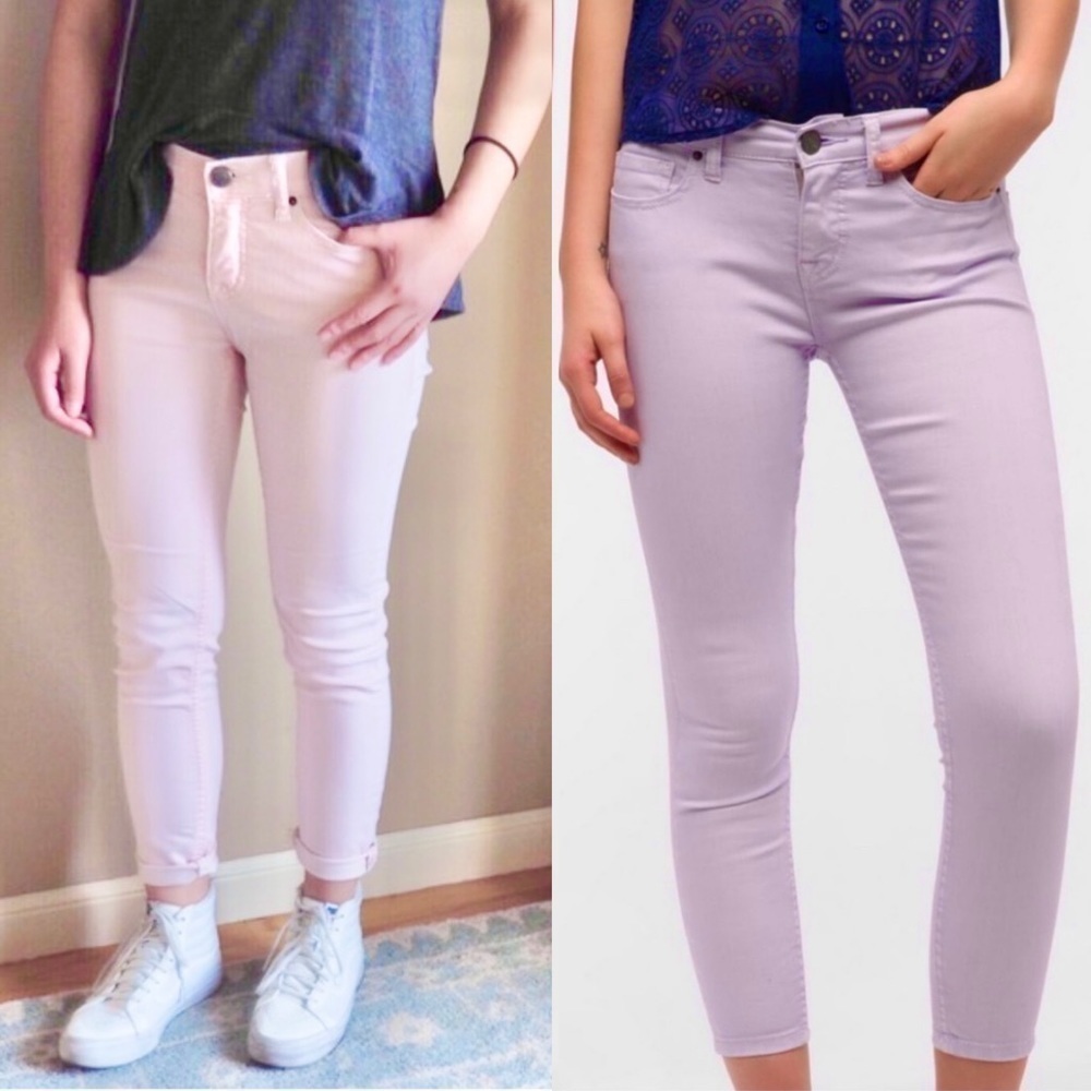 BDG Twig Grazer Jeans NWT 29 Lavender Purple Mid Rise Ankle Skinny Urban